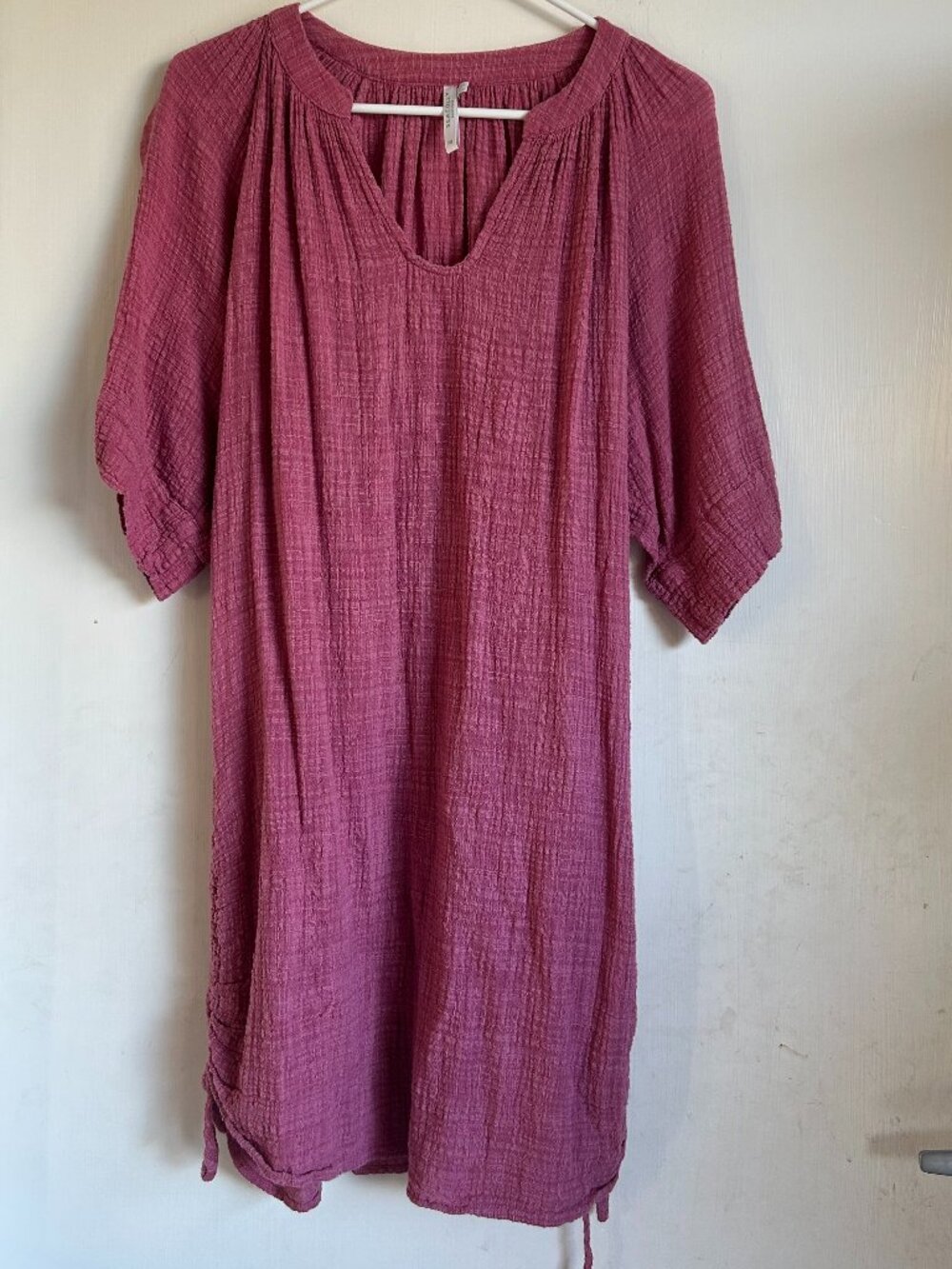 Sea Folly - Short Sleeve Coral Coverup Dress